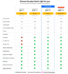 SocialBU Pricing